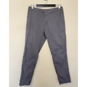 Birddogs Mens Chino Pants 32X28 Grey Stretch Unlined Performance Chinos Golf